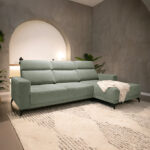 Canapé chaise longue droite vert BARDEM – Image 2