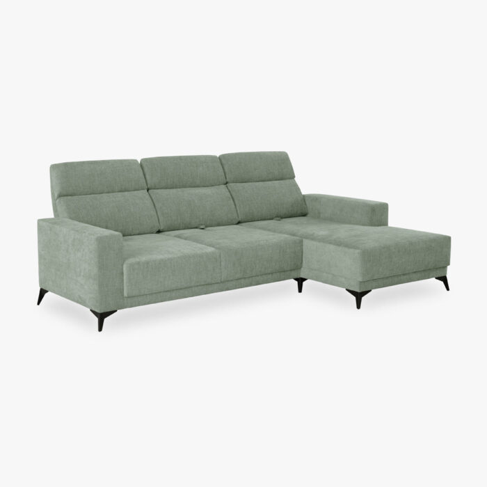 Canapé chaise longue droite vert BARDEM – Image 3