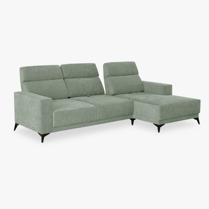 Canapé chaise longue droite vert BARDEM – Image 5