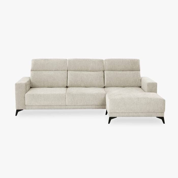 Canapé chaise longue droite beige BARDEM – Image 1