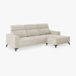 Canapé chaise longue droite beige BARDEM – Image 4