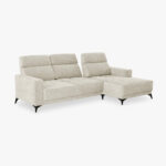 Canapé chaise longue droite beige BARDEM – Image 6