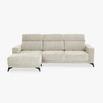Canapé chaise longue gauche beige BARDEM