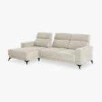 Canapé chaise longue gauche beige BARDEM – Image 5