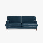 Canapé 3 Places Bleu Foncé/Beige SPENCER