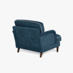 Fauteuil Confortable Bleu Foncé/Beige SPENCER – Image 4