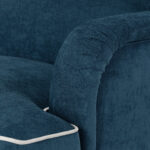 Fauteuil Confortable Bleu Foncé/Beige SPENCER – Image 7