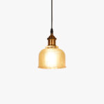 Candeeiro de Tecto em Vidro e Metal Amarelo NOMAD - Image 2