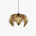 Candeeiro de Tecto Folhas Dourado NOMAD