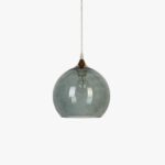 Candeeiro de Tecto Bola de Vidro Cinza NOMAD