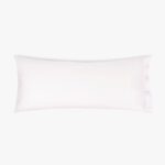 Taie d'Oreiller de Couchage Coton Percale Blanc 45x100 SAMOA