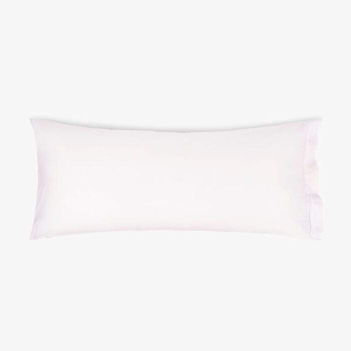 Taie d'Oreiller de Couchage Coton Percale Blanc 45x100 SAMOA – Image 1