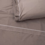 Taie d'oreiller en Coton Percale Gris 50x65 SAMOA – Image 3
