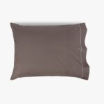 Taie d'oreiller en Coton Percale Gris 50x65 SAMOA