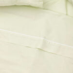 Drap de dessus Coton Percale Vert Clair 270x280 SAMOA – Image 2