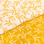 Housse de Couette Fleurs Jaune 140x220 BACKYARD - Image 2