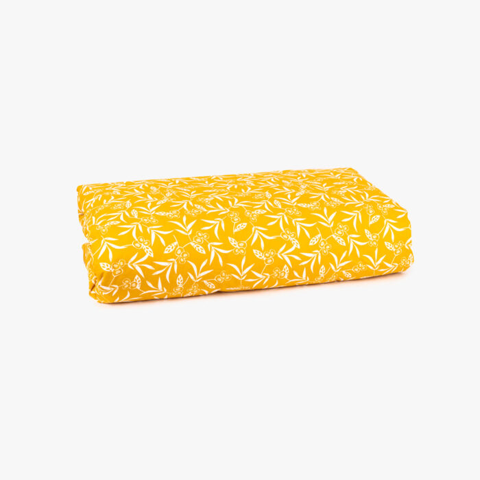 Housse de Couette Fleurs Jaune 140x220 BACKYARD - Image 5