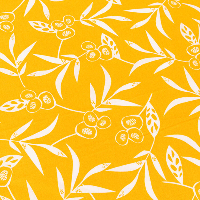 Housse de Couette Fleurs Jaune 140x220 BACKYARD - Image 3