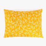 Taie d'oreiller pour Coussin de Couchage Fleurs Jaune 50x65 BACKYARD
