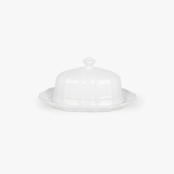 Beurrier avec Couvercle Blanc MARIE – Image 1