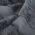 Serviette de Bain Corps Coton Gris Foncé FIVE STARS – Image 2