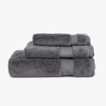 Serviette de Bain Coton Gris Foncé FIVE STARS – Image 3
