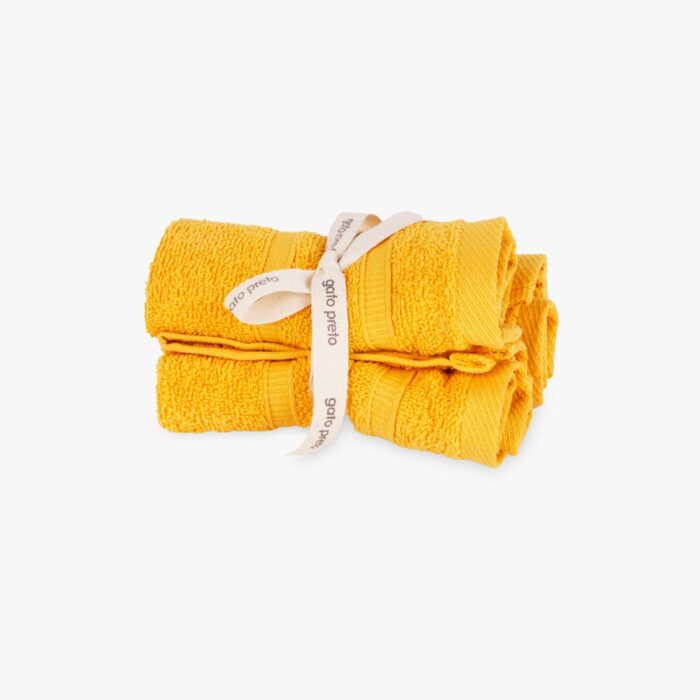 Ensemble Lingettes en Coton Jaune 4EVERYDAY – Image 1