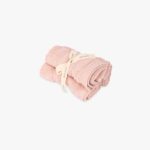Ensemble Serviettes en Coton Rose Clair 4EVERYDAY