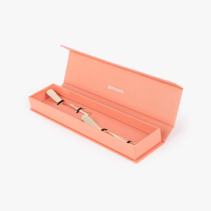 Ensemble 2 Spatules en Acier Inoxydable Doré MARIE – Image 2