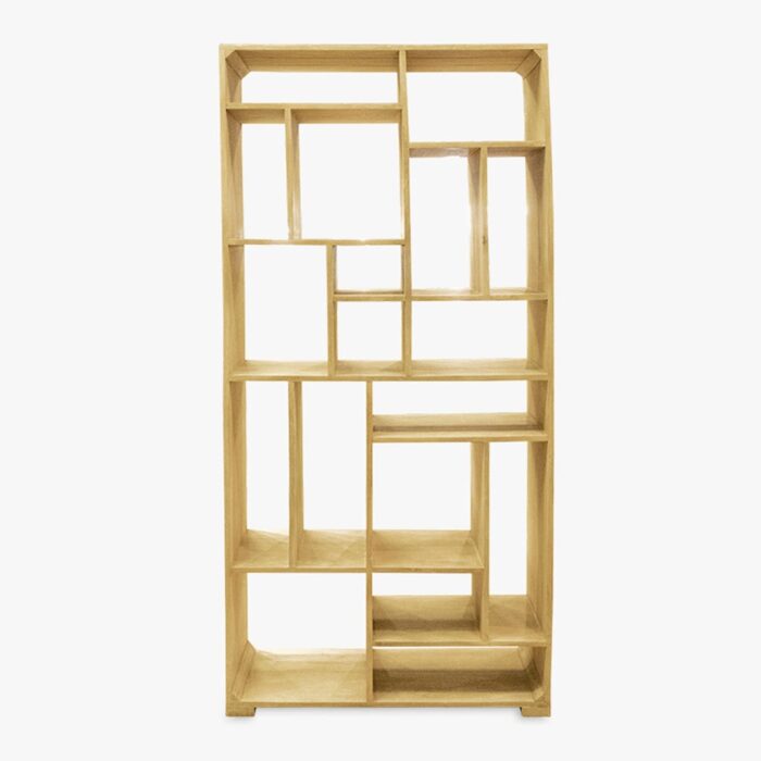 Étagère en Bois Naturel avec Tablettes AUSTEN – Image 1