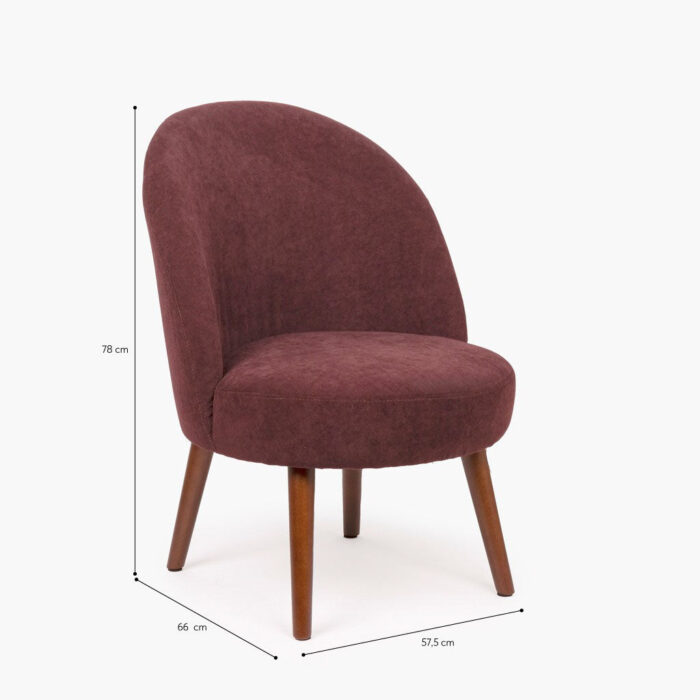 Fauteuil Bordeaux sans Accoudoirs GALUPPI – Image 6