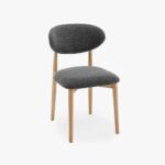 Chaise gris foncé 49x51x8cm BREST