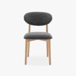 Chaise gris foncé 49x51x8cm BREST – Image 2