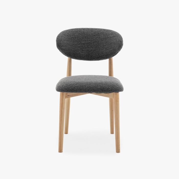 Chaise gris foncé 49x51x8cm BREST – Image 2