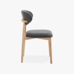 Chaise gris foncé 49x51x8cm BREST – Image 3