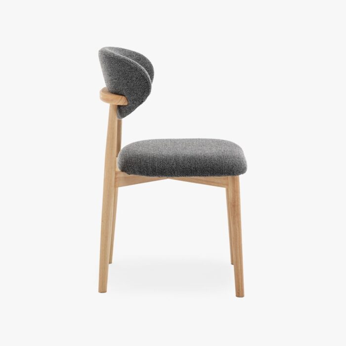 Chaise gris foncé 49x51x8cm BREST – Image 3