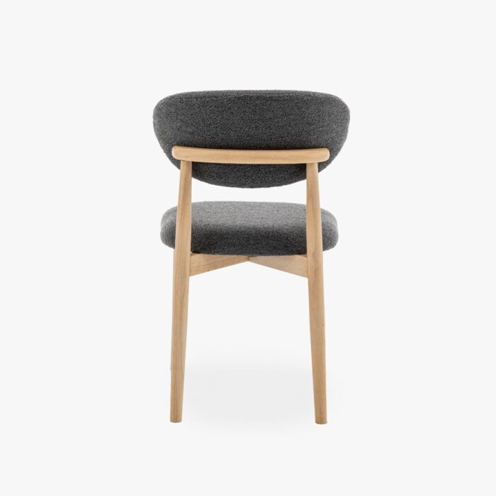 Chaise gris foncé 49x51x8cm BREST – Image 4