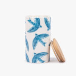 Pot avec couvercle en bambou BLUE BIRD – Image 2