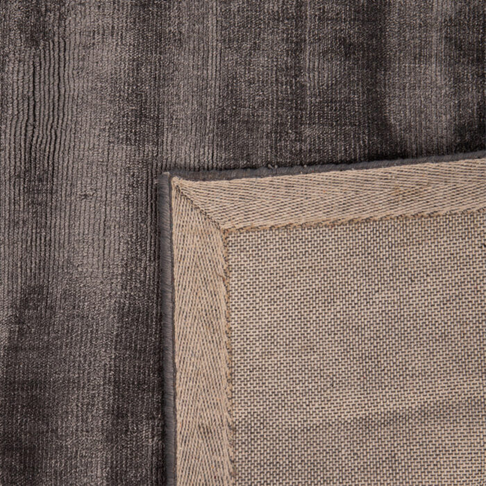 Tapis Touffeté Viscose Gris Foncé 200x300 MIRA – Image 3