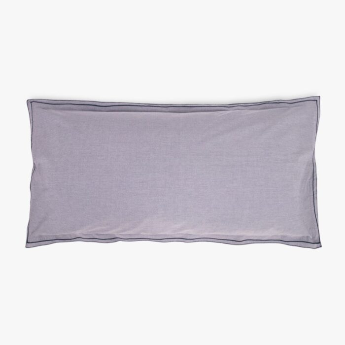 Taie d'oreiller en coton bleu 45x90cm GRÀCIA – Image 1