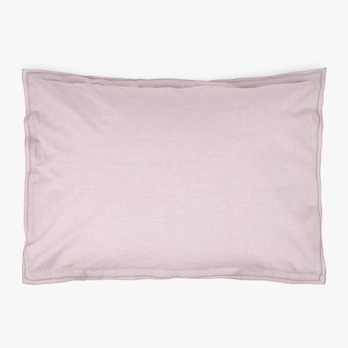 Taie d'oreiller en coton rayures beige 50x65cm GRÀCIA – Image 1