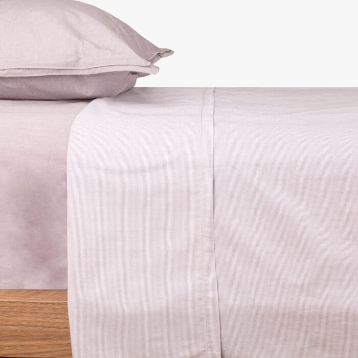 Drap de dessus en coton - Lit 80/90 (160x280cm) GRÀCIA – Image 1