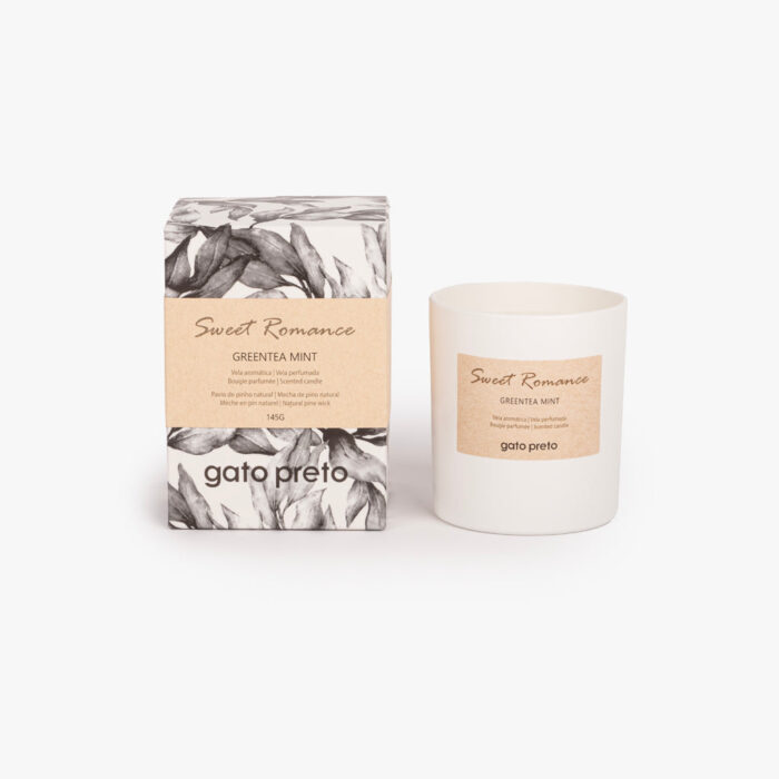 Bougie Parfumée en Verre Greentea Mint SWEET ROMANCE – Image 1