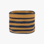 Panier Tressé Rayures Bleu et Jaune LA PAZ