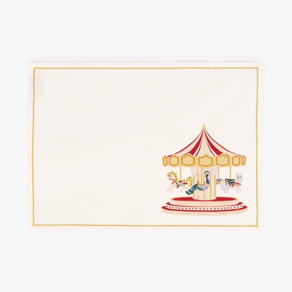 169190624_1.jpg Set de table rectangulaire en coton Carrousel CARROUSEL – Image 1