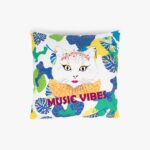 Housse de Coussin Chat Music Vibes CHATS DE ROCK