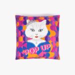 Housse de Coussin Chat Pop CHATS DE ROCK