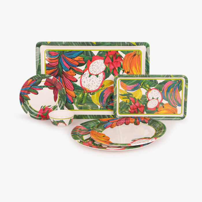 Assiette Décorative en Mélamine TROPICAL – Image 4