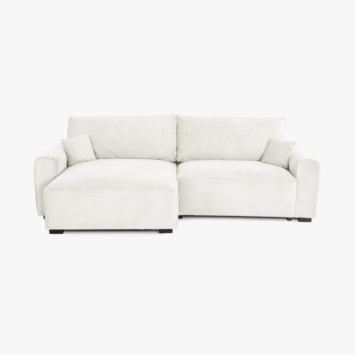Canapé-lit avec chaise longue beige LAUREN – Image 1