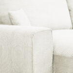 Canapé-lit avec chaise longue beige LAUREN – Image 6